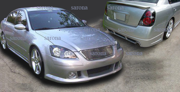 Custom Nissan Altima  Sedan Body Kit (2002 - 2004) - $1390.00 (Manufacturer Sarona, Part #NS-037-KT)
